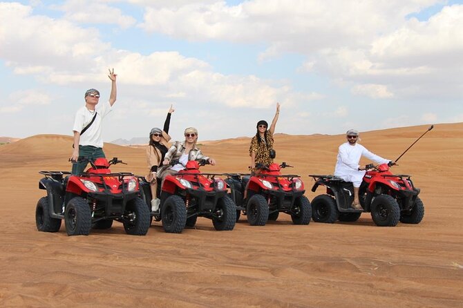 Premium Red Dunes Bashing With Quad Bike, Camel, Falcon &Vip Camp - Good To Know