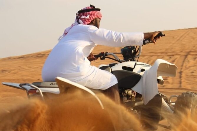 Quad Bike Dubai Desert Safari With BBQ Dinner Sandboard and Show - Good To Know
