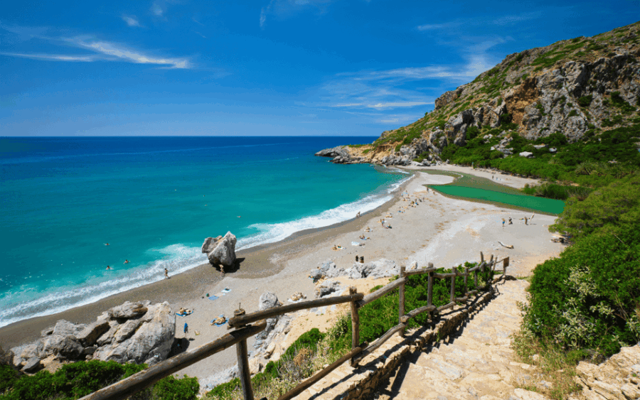 Rethymno: Preveli Palms, Damnioni Beach & Plakias Villlage