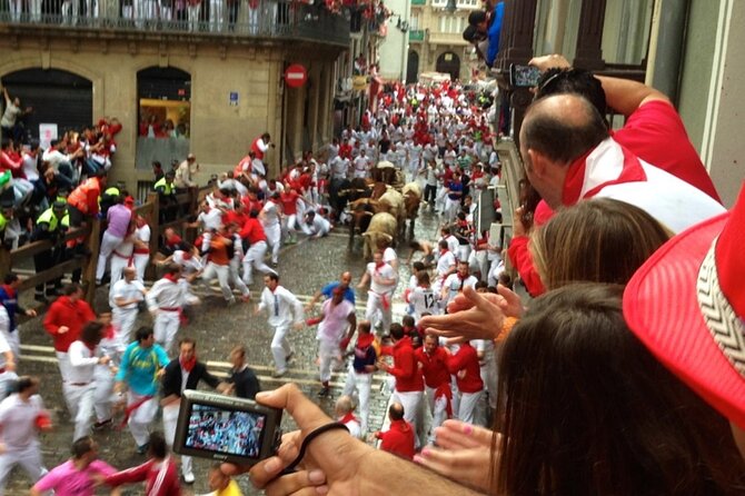San Fermín Experience Review: Balcony and Breakfast - Balcony View of Estafeta Street
