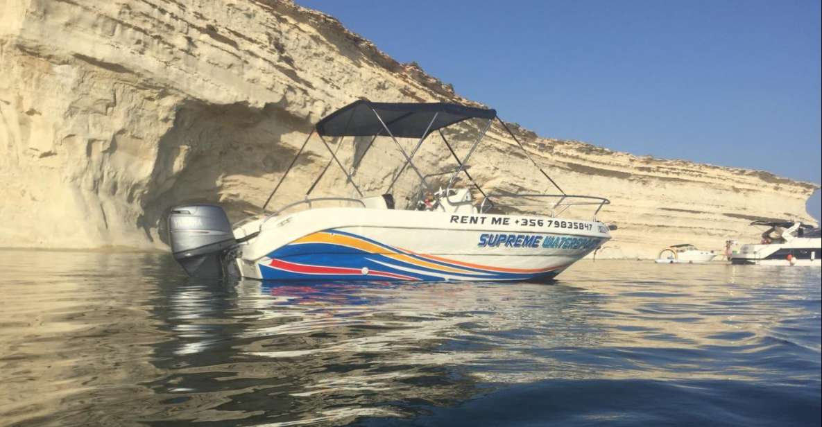 Sliema: Private SELF DRIVE BOAT for 3.5hrs - Good To Know