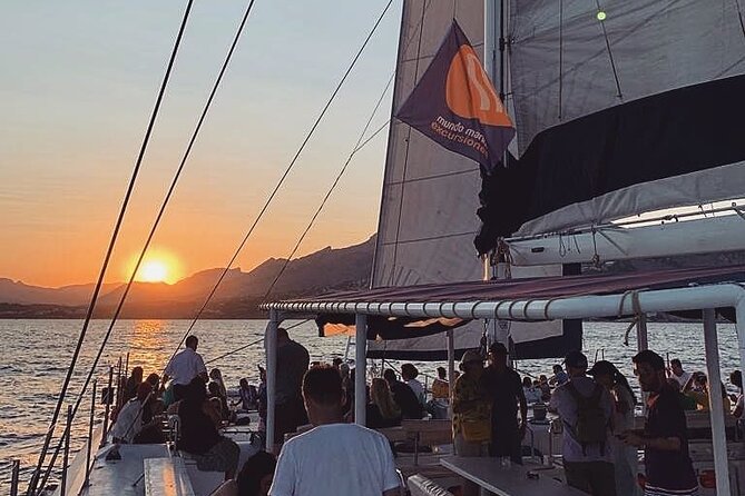 Sunset in Valencia From the Catamaran Mundo Marino - Good To Know
