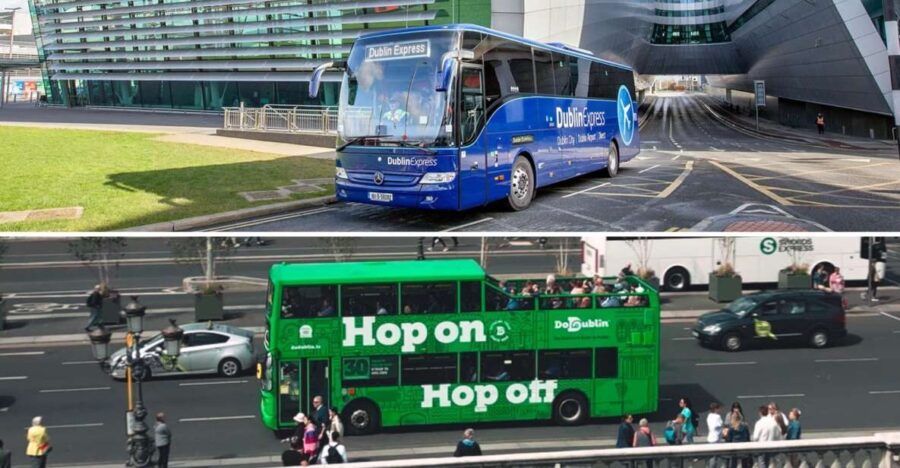 Dublin: Airport Transfer and Hop-On Hop-Off Bus Ticket