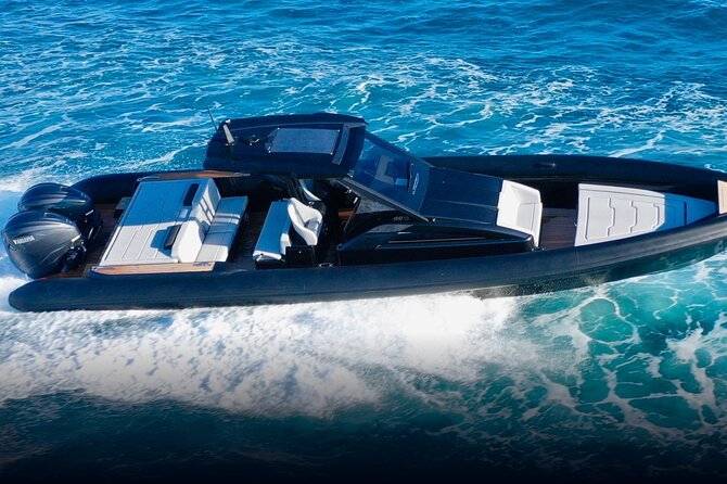 5 Hour Private Yacht Cruise in Delos Rhenia Technohull 40 Thunder
