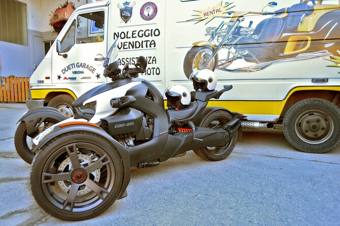 8-H Trike or Ryker Rental on Garda Lake (1 Driver up to 2 Pax)