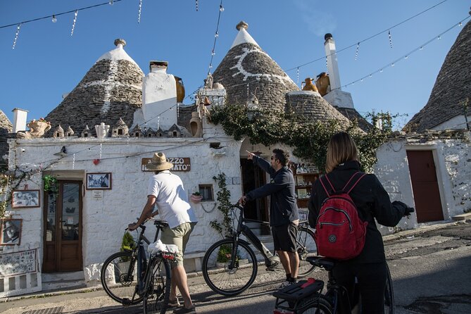 Alberobello by E-Bike. Trulli, Countryside, Mill, and Donkeys