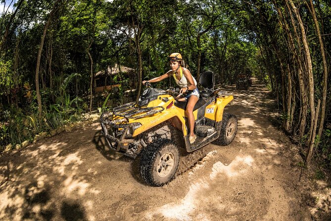 ATV Tour With Cenote, Ziplines and Mayan Ceremony at Native Park