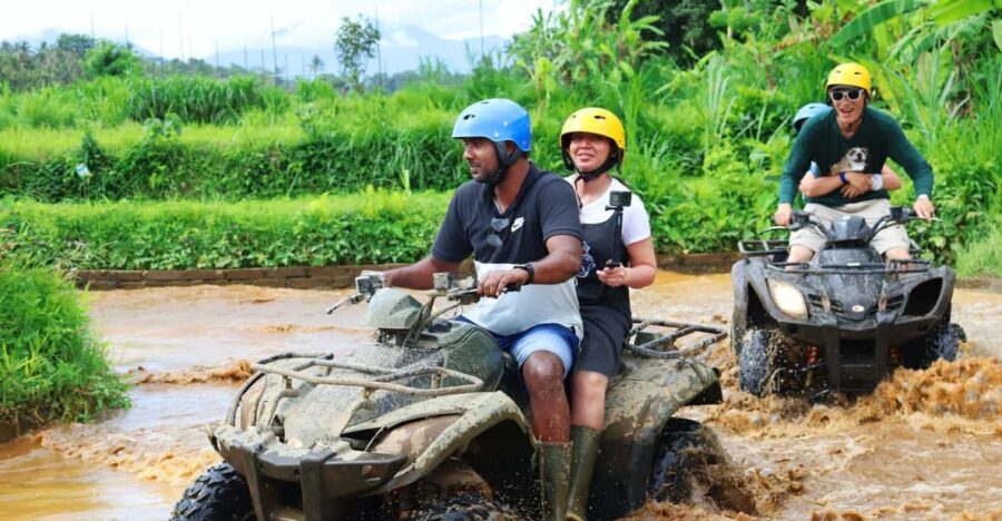 Challenging ATV, Ubud Waterfall, Hindu Temple and Shopping