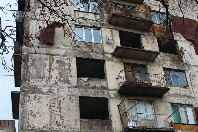 Chiatura. Soviet Past in the Present. Katskhi Pillar