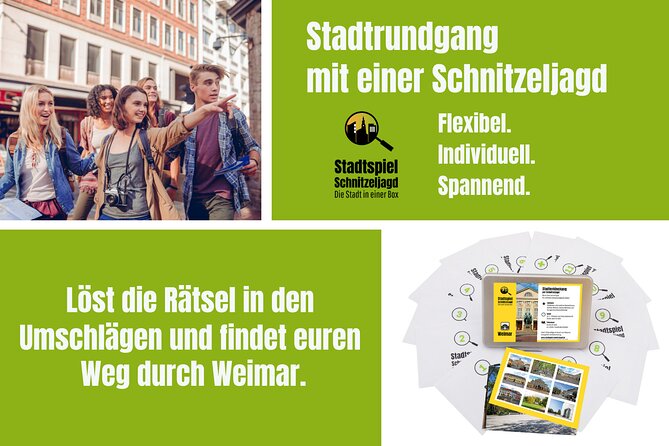 City Game Scavenger Hunt Weimar - Independent City Tour I Discovery Tour - Whats Included in the Experience