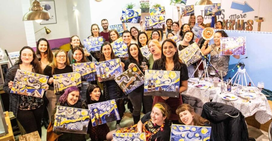 Dublin: Drinking and Painting Party With Art Instructor