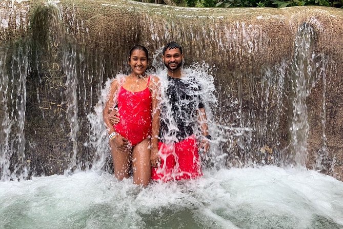 Dunns River Waterfalls + Blue Hole Waterfall Tour From Ocho Rios