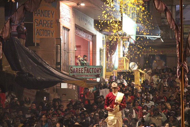 Evening Arti Ceremony – the Light Performance on the Bank of Ganges in Varanasi