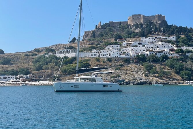 Exclusive Private Charter Luxury Sailing Catamaran Lindos - Meeting and End Points