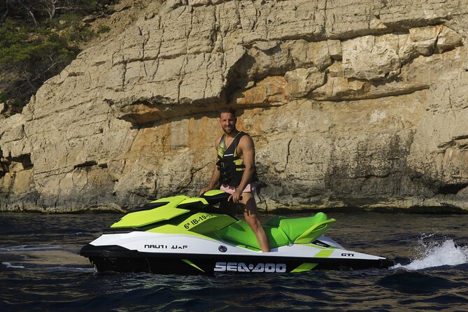 Excursion to Cala Salada by Jet Ski From San Antonio