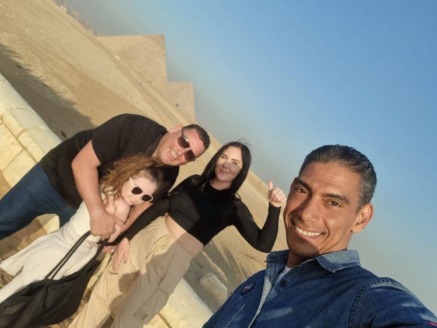 Full Day Tour to Giza Pyramids & Sphinx, Saqqara and Memphis