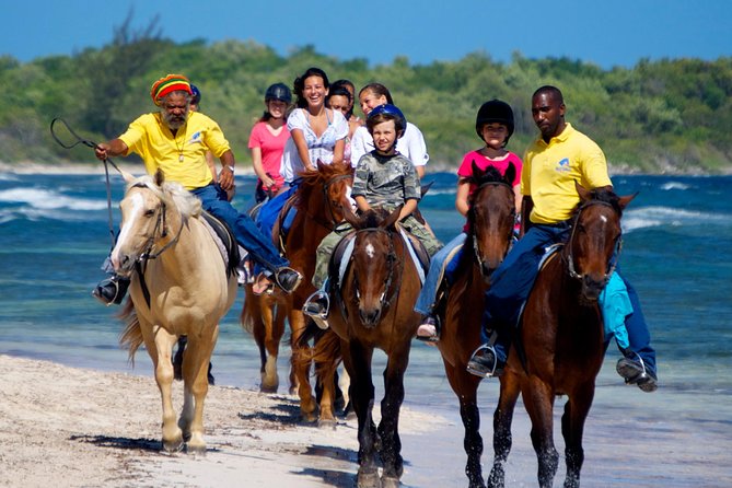 Horseback Ride N Swim and Green Grotto Adventure Tour From Falmouth - Tour Overview