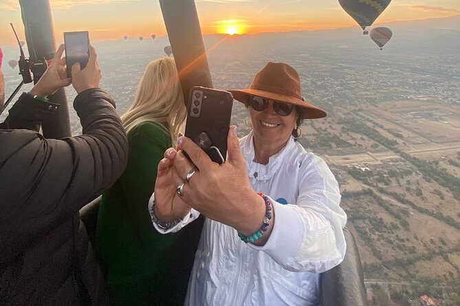 Hot Air Balloon Flight in Teotihuacán + Breakfast in a Cave