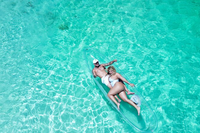 Island Love Stories: Turks & Caicos Clear Kayak Couple Portraits