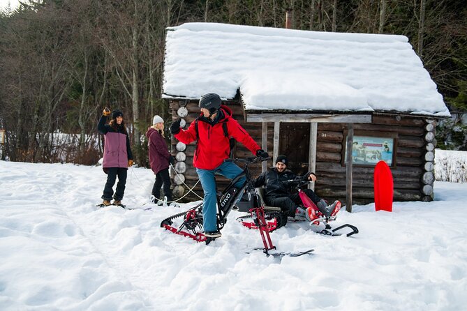Kelowna Snow E-Biking Adventure With Lunch, Wine Tasting & Smores