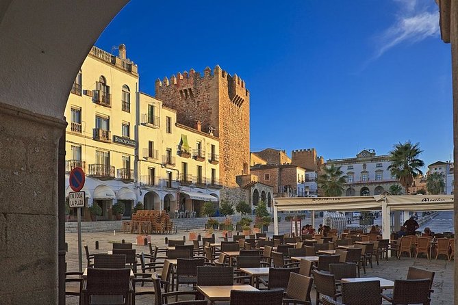 Madrid to Caceres & Seville 2 Days Tour Bus & Train
