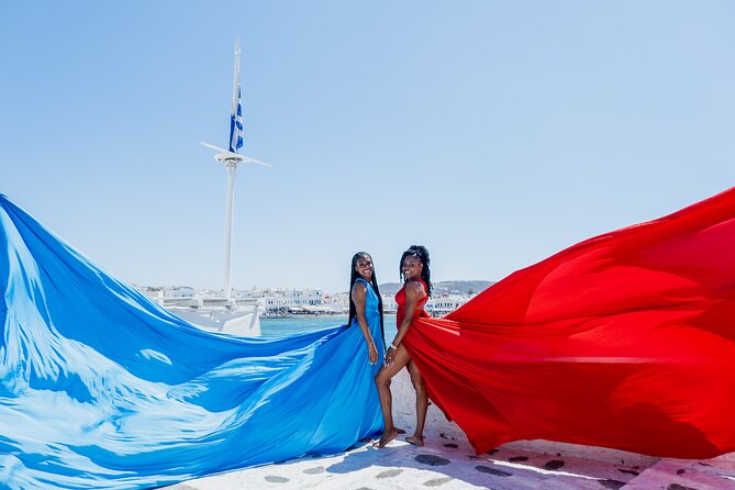 Mykonos Flying Dress Photoshoot