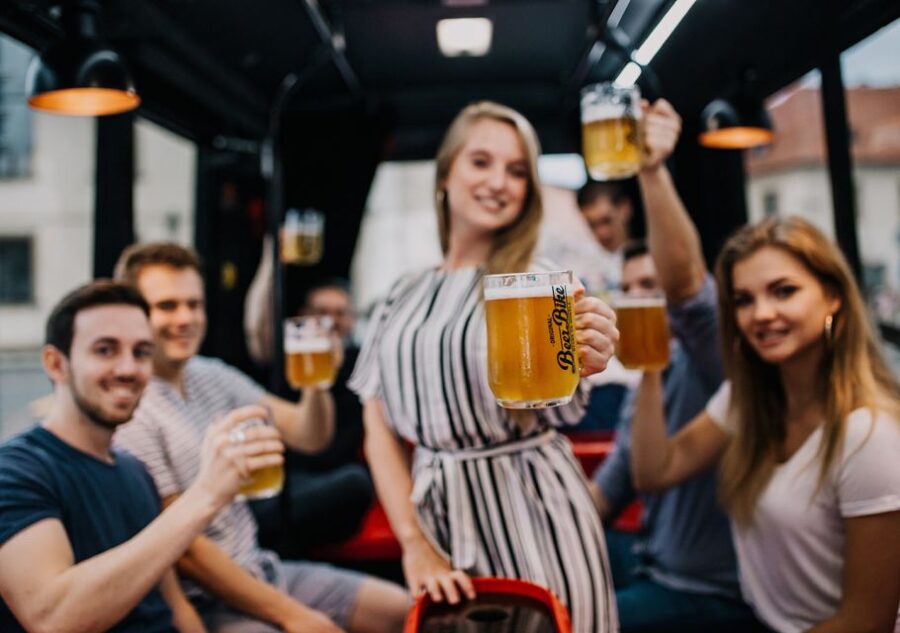 Prague: Party Beer Bus