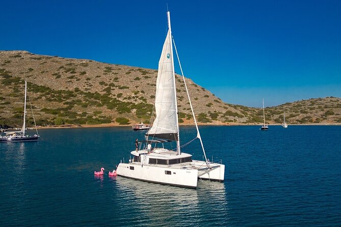 Private Agios Nikolaos Day Catamaran Cruise in Mirabello Bay