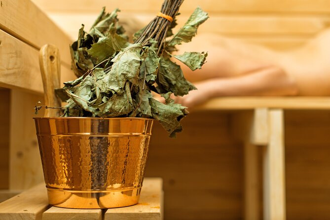 Private Eco Wood Burning Sauna Bathing Including Massage With Eucalyptus Leaves