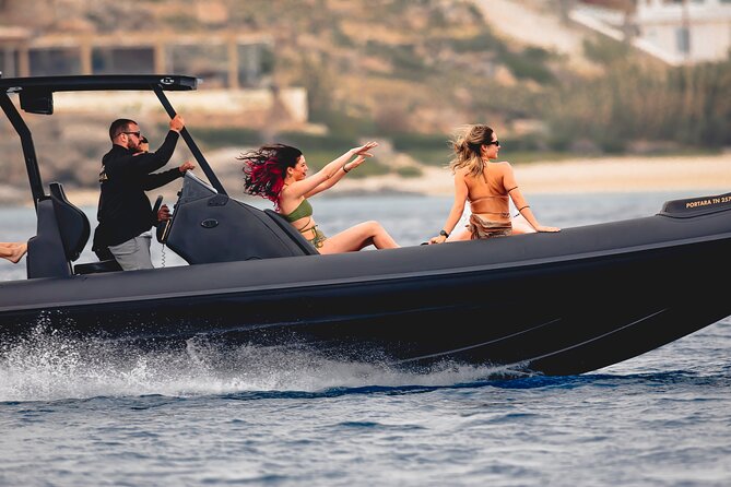 Private Full Day Tour Luxury Speedboat Naxos South Beaches - Tour Overview