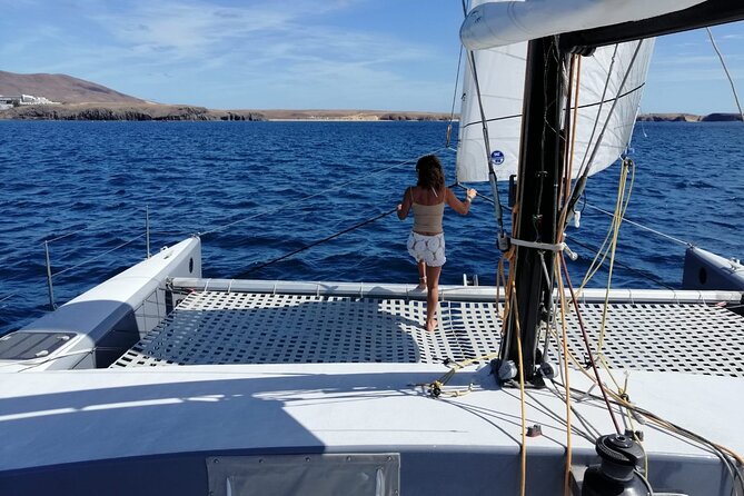 Private Sailing Tour on Board a Racing Catamaran From Playa Blanca