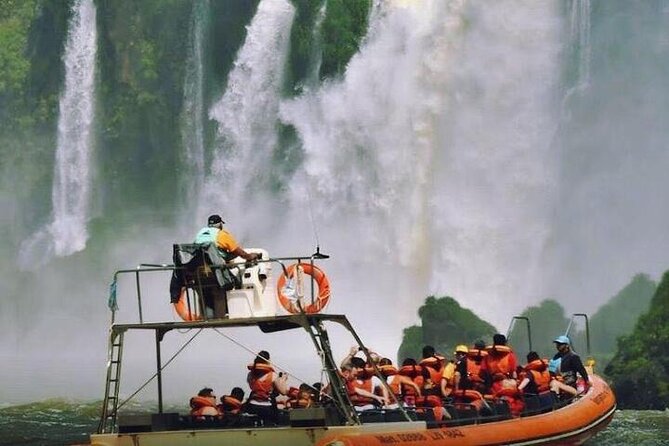 Shared Group: Brazilian Falls With Boat Tour and Tickets Included