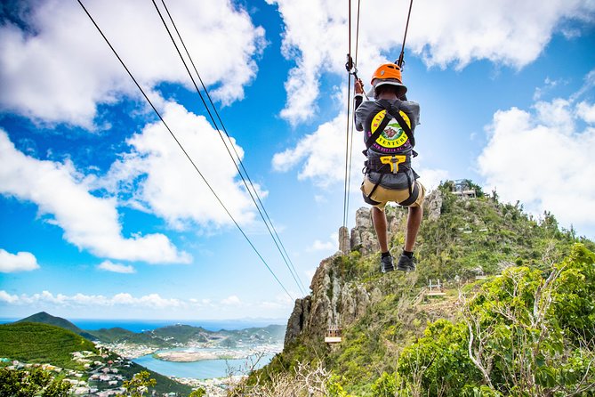Sky Explorer and Sentry Hill Zip Line Adventure St Maartin