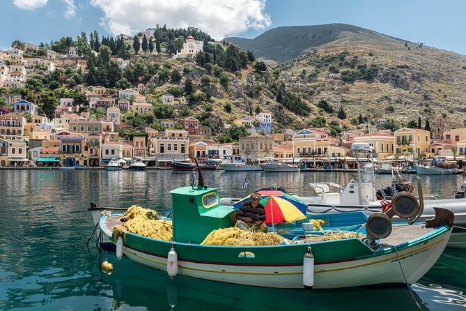 Speedboat to Symi & St Georges Bay Directly From Faliraki Beach