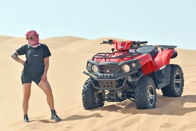 Sunrise in Dubai Desert Safari With Dune Bashing & Camel Ride
