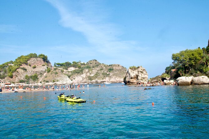 Tour to Baia Di Taormina, Isola Bella and Naxos