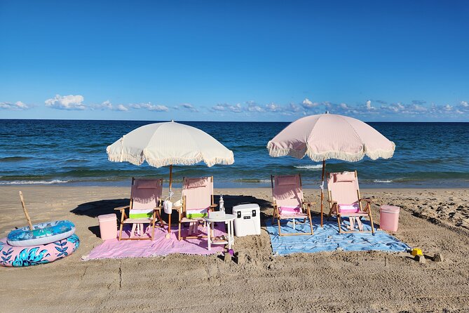 West Palm Beach Day: Umbrella, Chairs, Yeti, JBL Speaker, Towels+