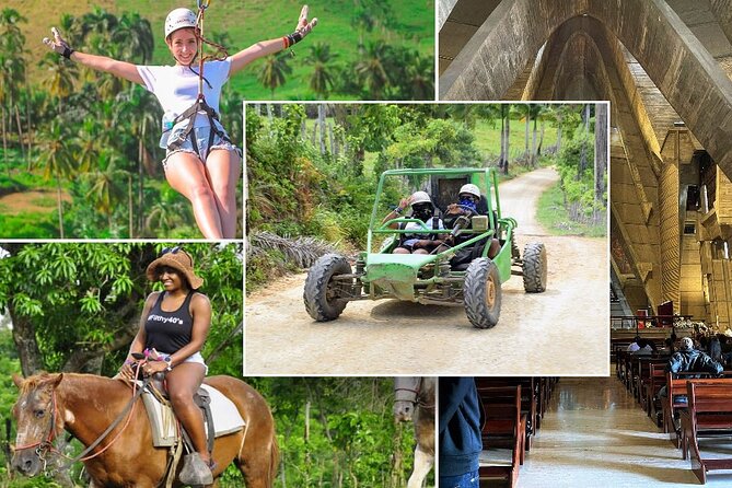 Ziplining, Jungle Buggies, Eco Farm, Horseback, Tour in Higuey