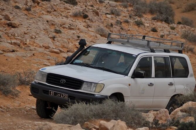 2 Days Tour to Douz & Ksar Ghilan Oasis. and an Overnight in the Sahara Under Bedouin Tent .. Dinner in the Camp, Private Jeep - With English Speaking Guide. - Good To Know