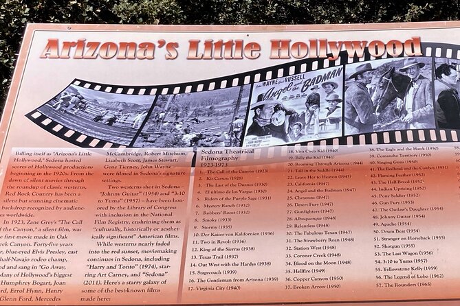 2 Hour Sedona Little Hollywood Private Tour - Good To Know