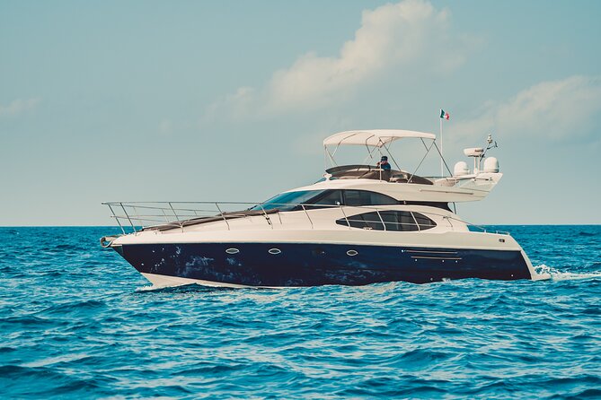 5-Hour 2-Stop Private 50 Azimut Yacht Tour With Food, Open Bar & Snorkeling - Tour Inclusions