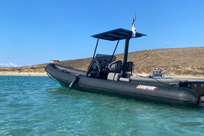 8 Hour Private Yacht Cruise in Delos Rhenia Scorpion 28 - Included Amenities