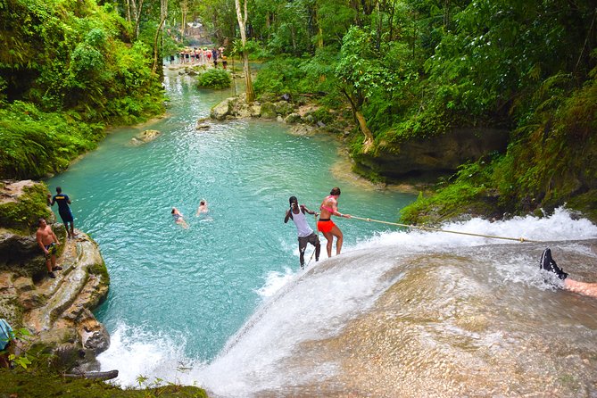Blue Hole Falls & White River Tubing From Falmouth Jamaica - Transportation and Pickup