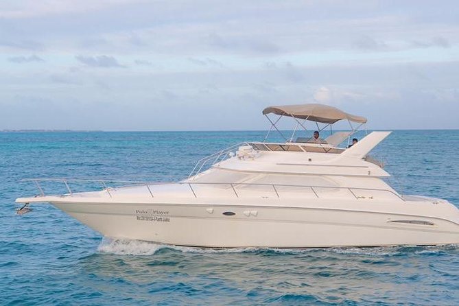 Cancun Yacht Tour - SEARAY YACHT 46 FT GREAT FOR SUNSET 15 PEOPLE MAX 25P9 - Inclusions and Costs