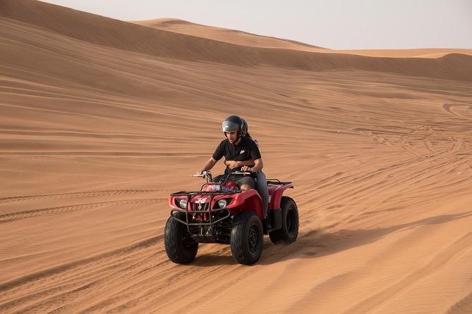Dubai Morning Quad Bike With Sandboarding and Camel Ride - Participant Requirements