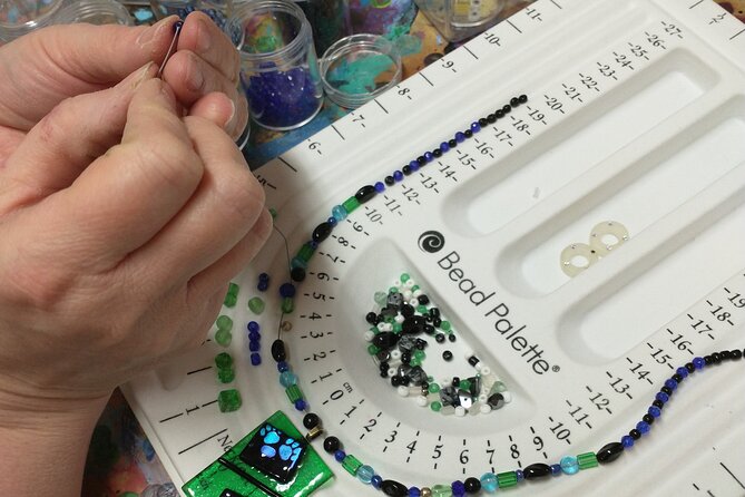Fused Glass Necklace Class in Estes Park Review - Personalized Necklace Creation