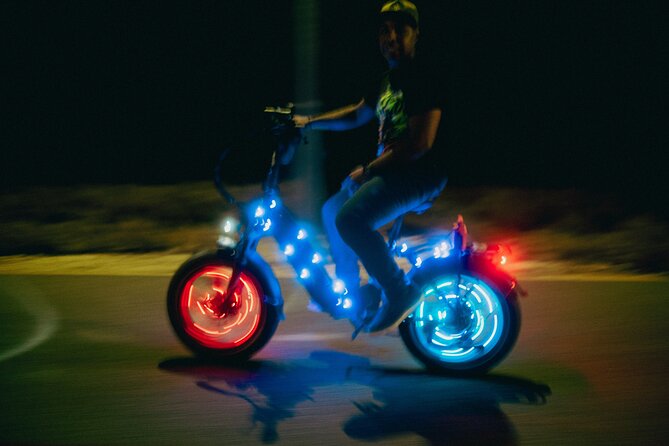 Holiday Lights Sunset Twilight Neon Glow Electric Bike Downtown - Packing and Preparation Tips