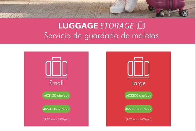 Luggage Storage Mendoza Luggage Storage - Booking and Pricing