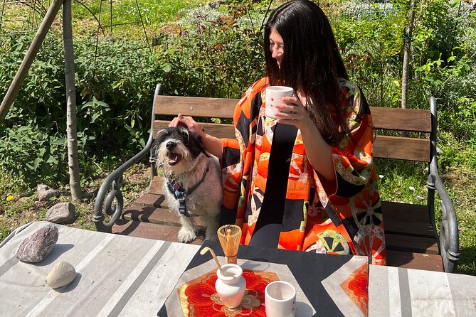 Matcha Making in Magical Rose Garden in San Marino - Serene Rose Garden Setting