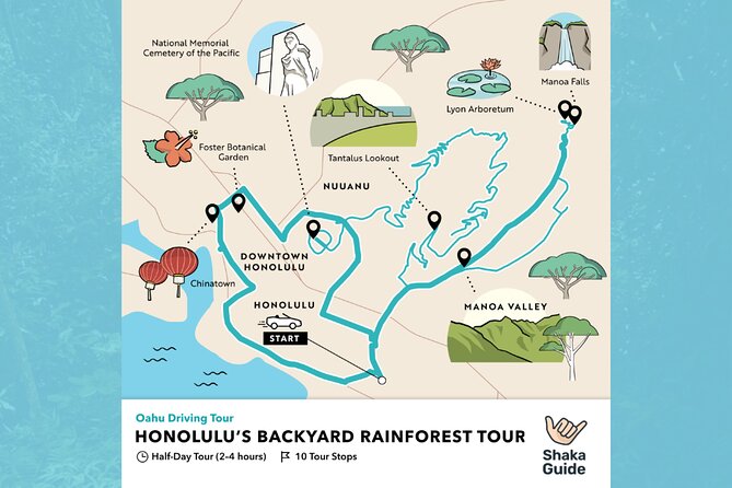 Oahu: Honolulus Backyard Rainforest Driving Tour - Key Features